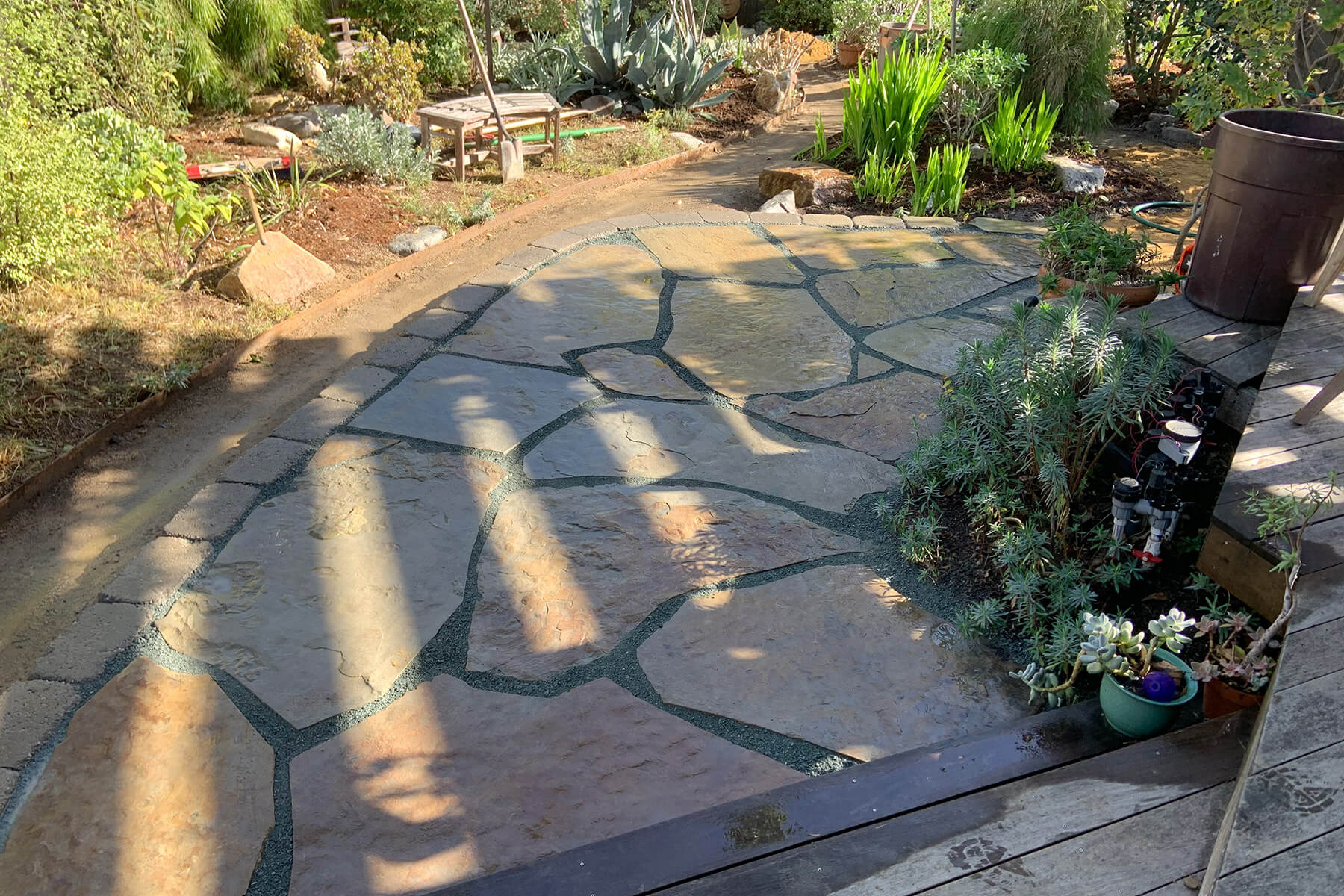 flagstone patio